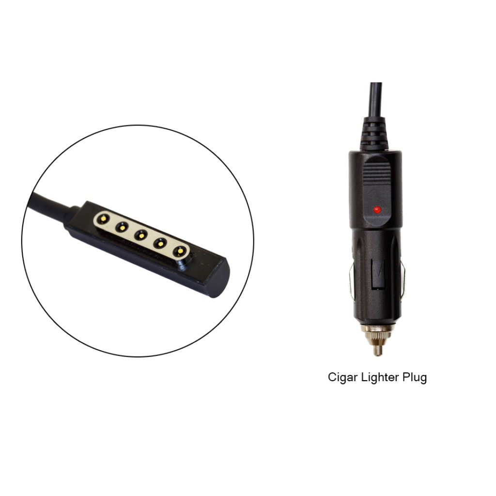 12V 3.6A (45W) In Car Laptop Charger (MS Surface)